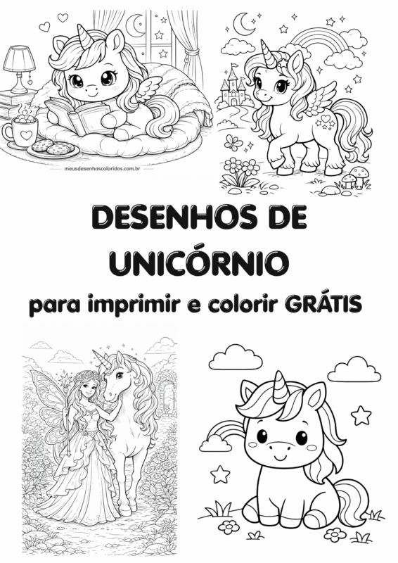 desenhos de unicórnio para colorir