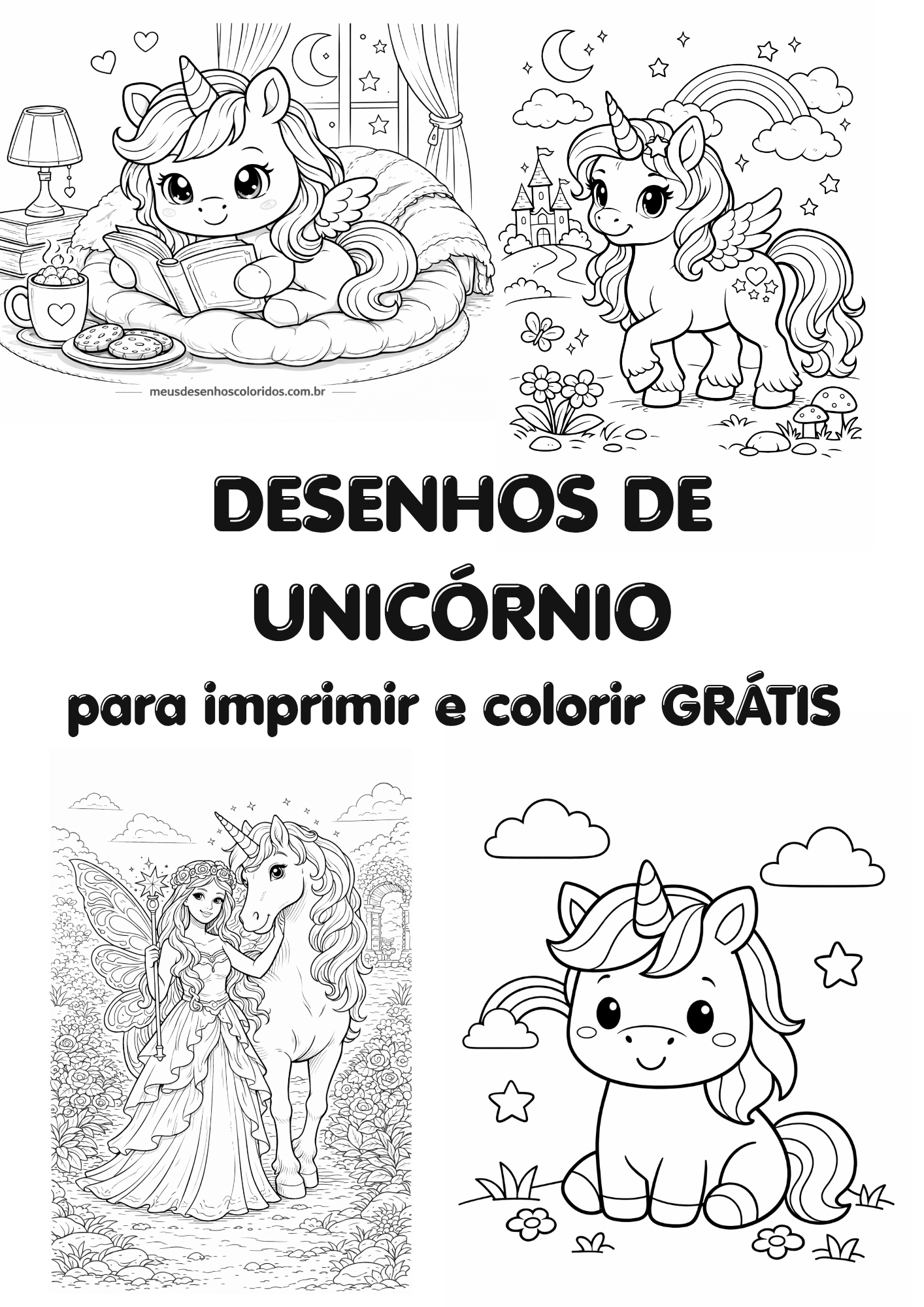 desenhos de unicórnio para colorir