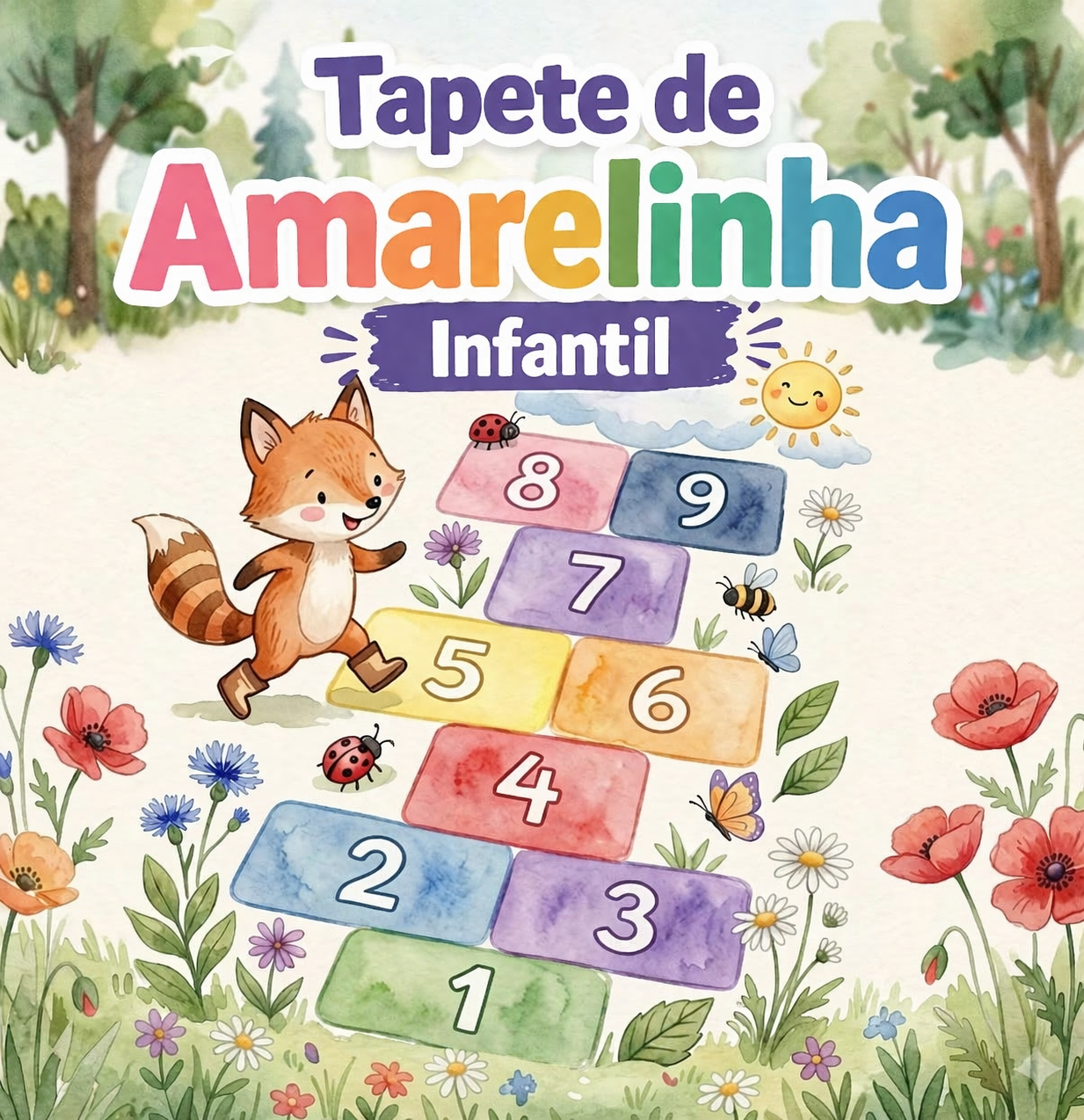 tapete de amarelinha infantil