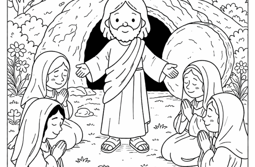 desenho religioso de páscoa para colorir com jesus ressuscitado