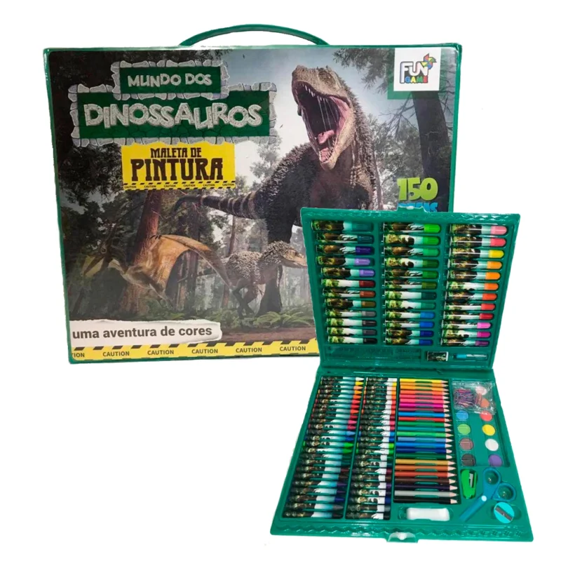 maleta de pintura de dinossauros