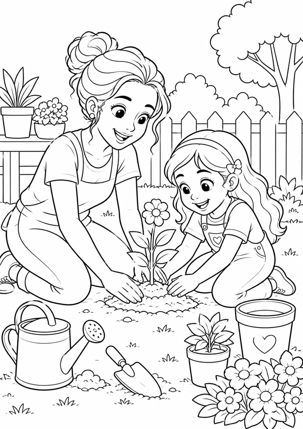 desenho para colorir de dia das mães