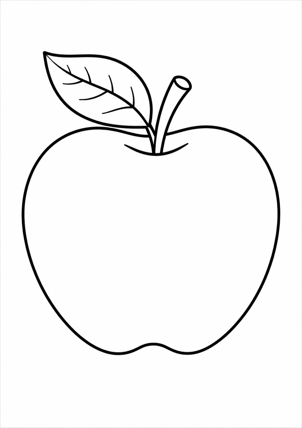 desenho de maçã para colorir
