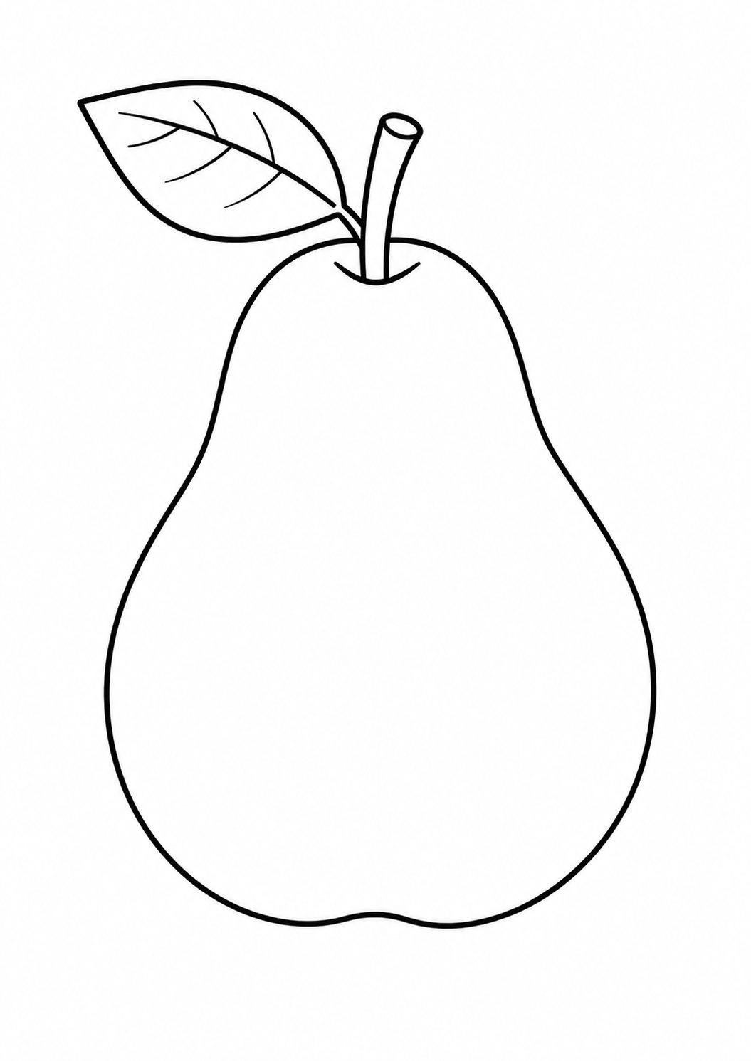 desenho de pera para colorir