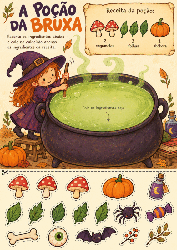 atividade de halloween de contagem